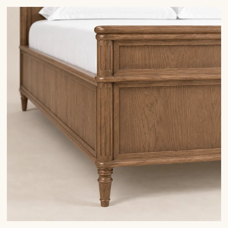 Aldren Wooden Bed Set View 4
