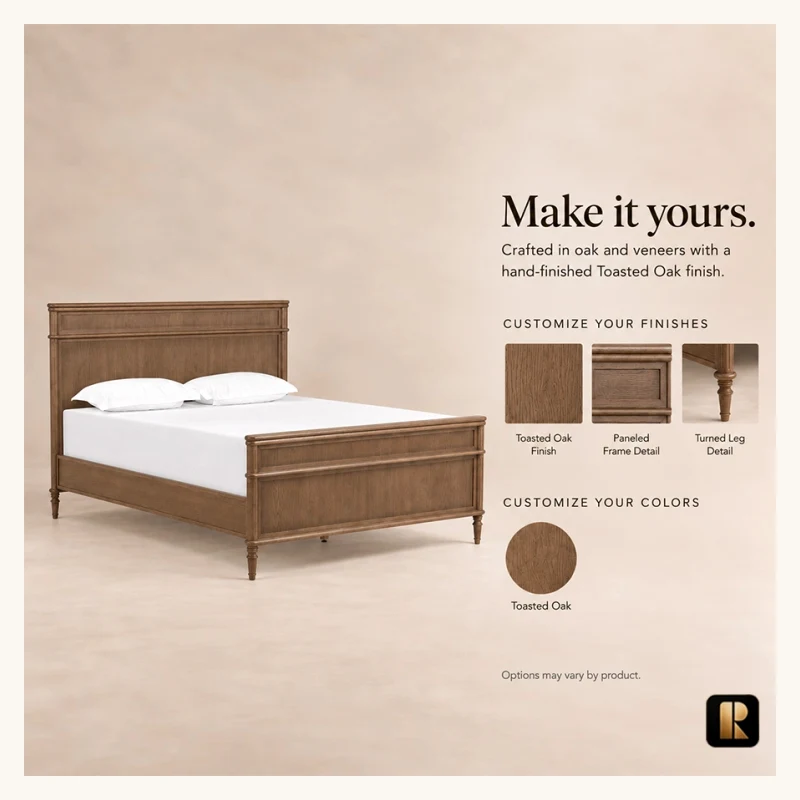 Aldren Wooden Bed Set View 5