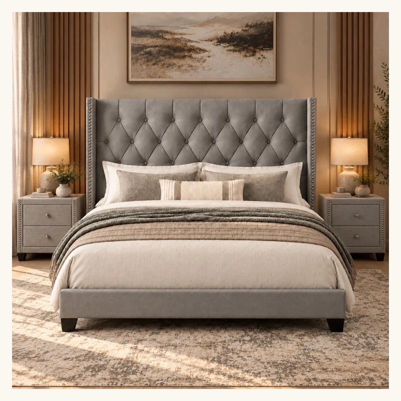 Bellmere Wingback Bed Set View 2