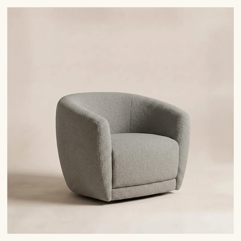CreamCove Curved Armchair