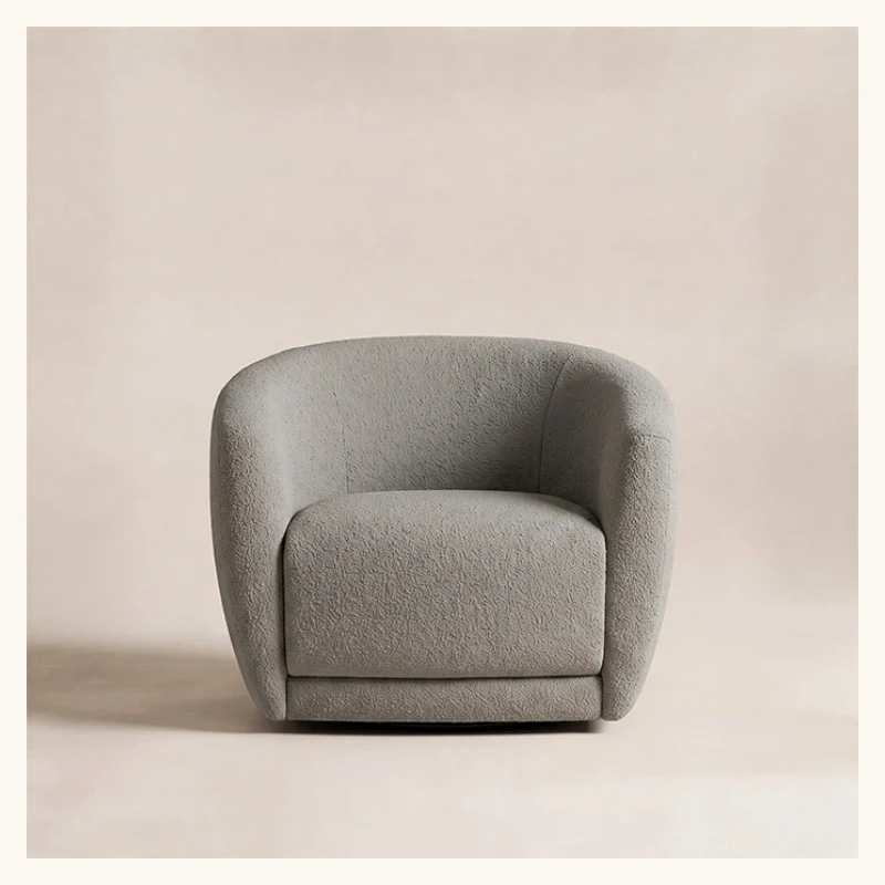 CreamCove Curved Armchair View 3