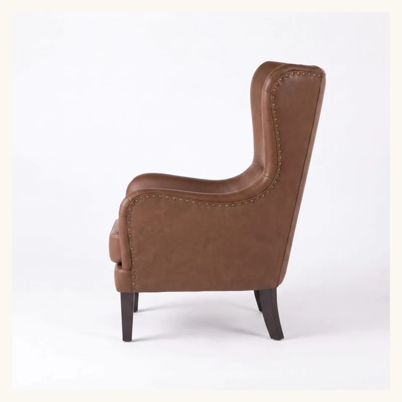 Crown Upholstered Wingback Chair View 4