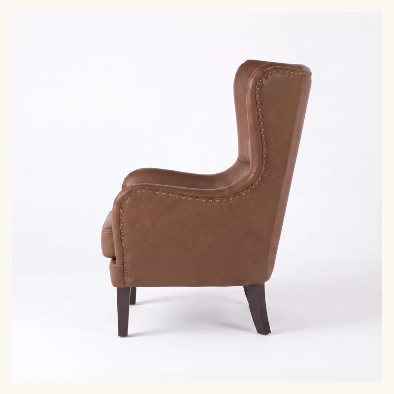 Crown Upholstered Wingback Chair View 5
