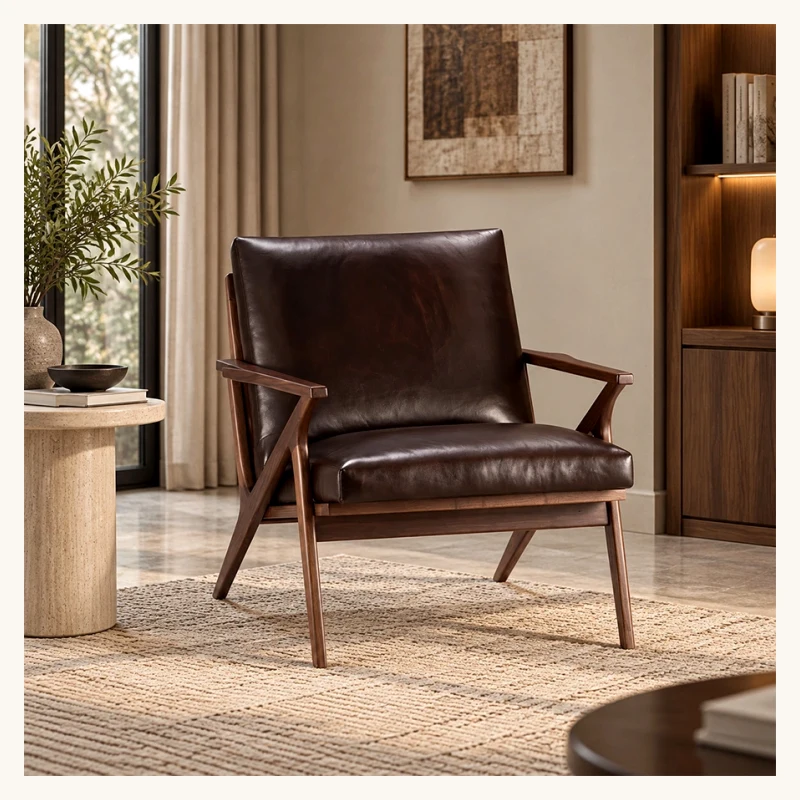 Fiora Mid-Century Armchair View 2