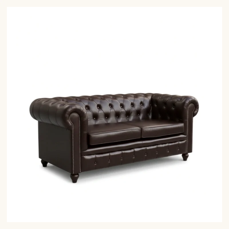 Hemington Chesterfield Leather Sofa View 2