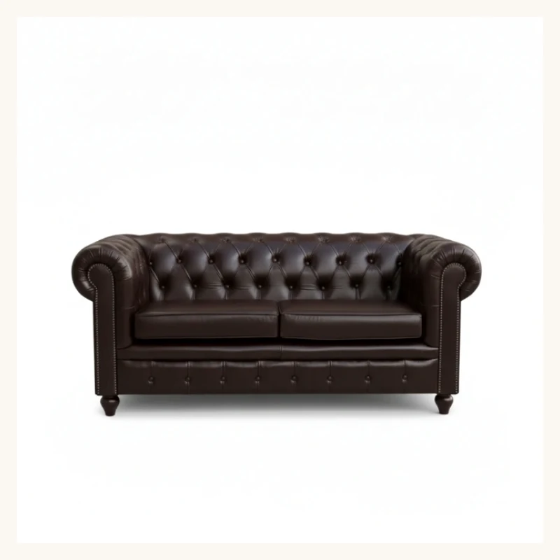 Hemington Chesterfield Leather Sofa View 3