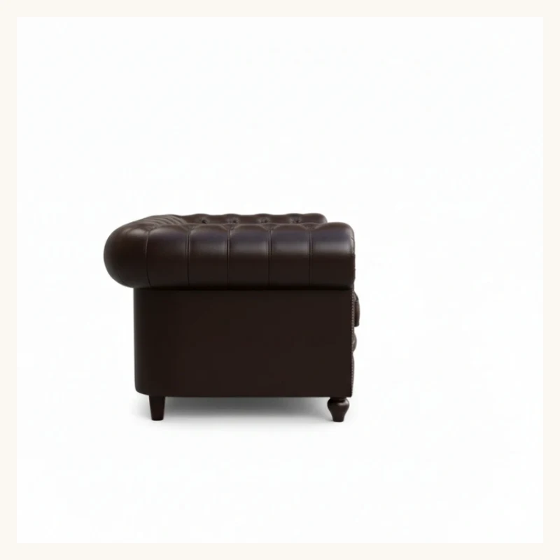 Hemington Chesterfield Leather Sofa View 5