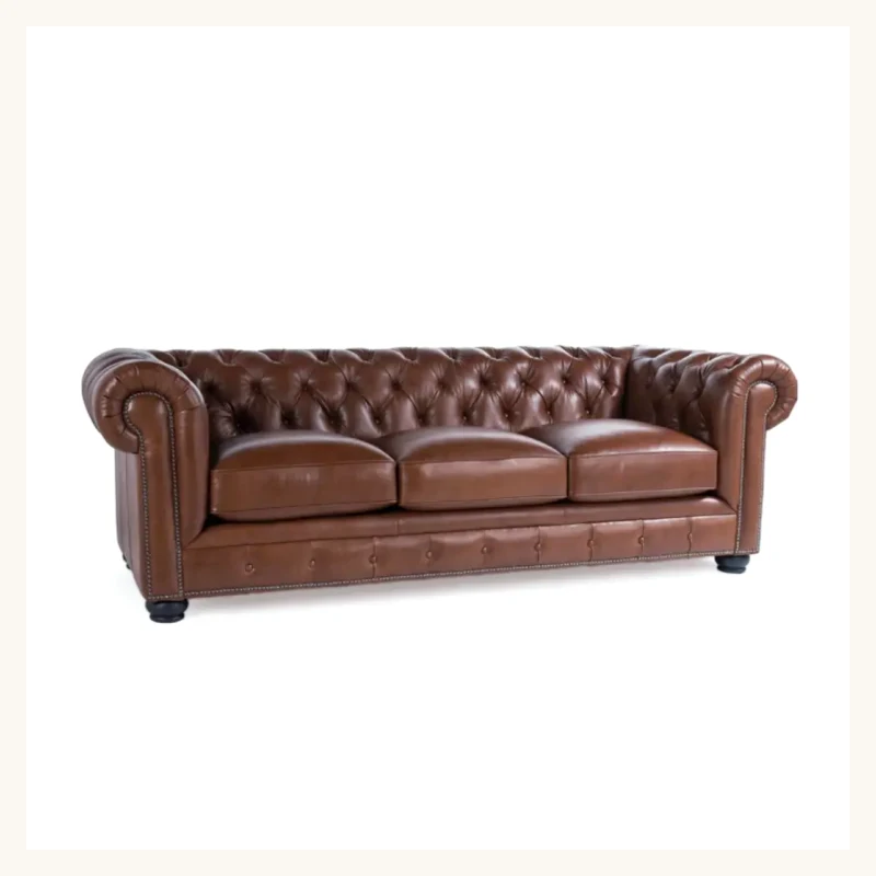 Windsor Leatherite Chesterfield Sofa View 2