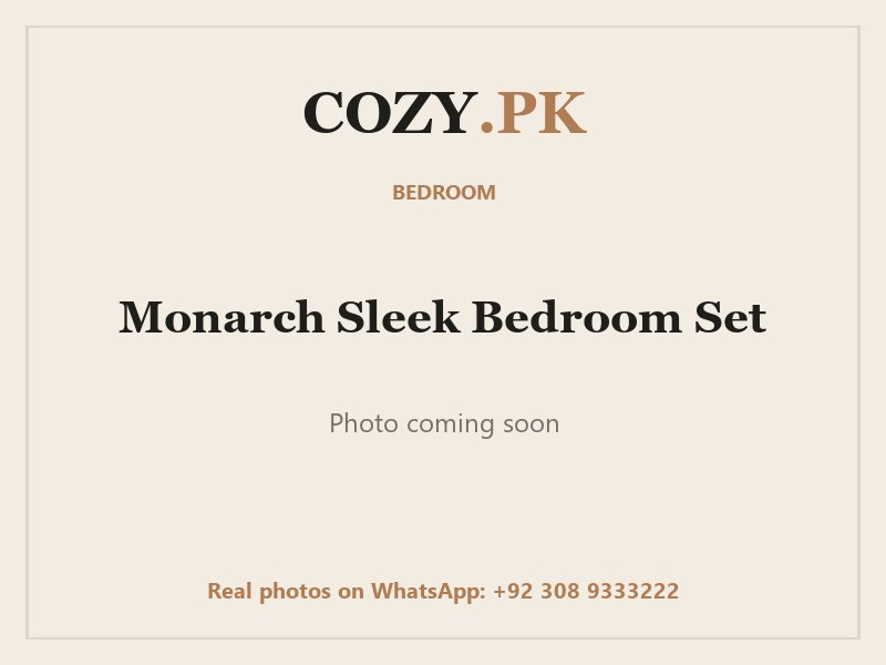 Monarch Sleek Bedroom Set