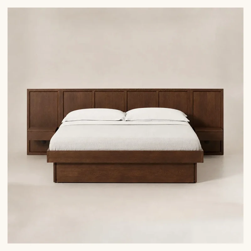 Veyran Wooden Storage Bed Set