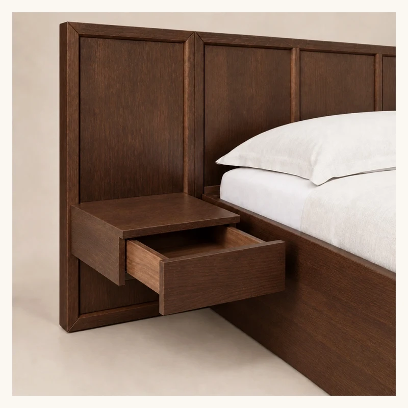 Veyran Wooden Storage Bed Set View 2