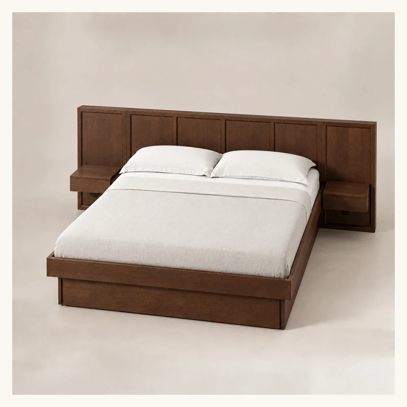 Veyran Wooden Storage Bed Set View 4