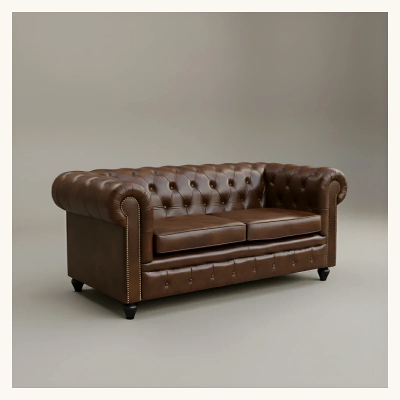 Wellington Chesterfield Leather Sofa