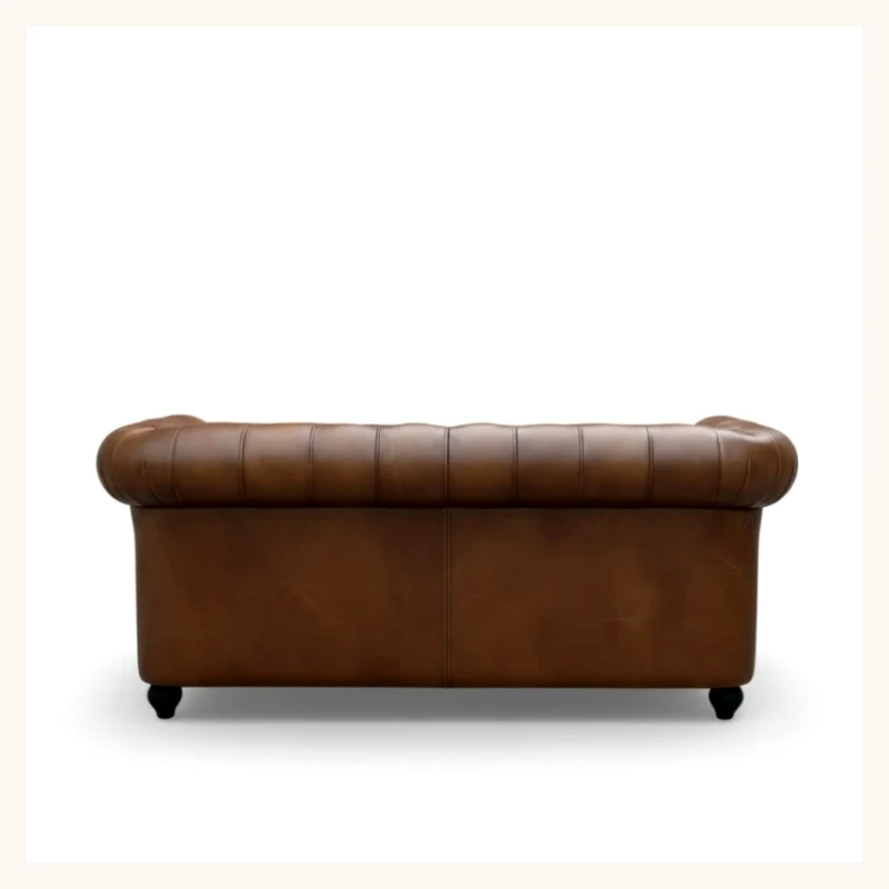 Wellington Chesterfield Leather Sofa View 5
